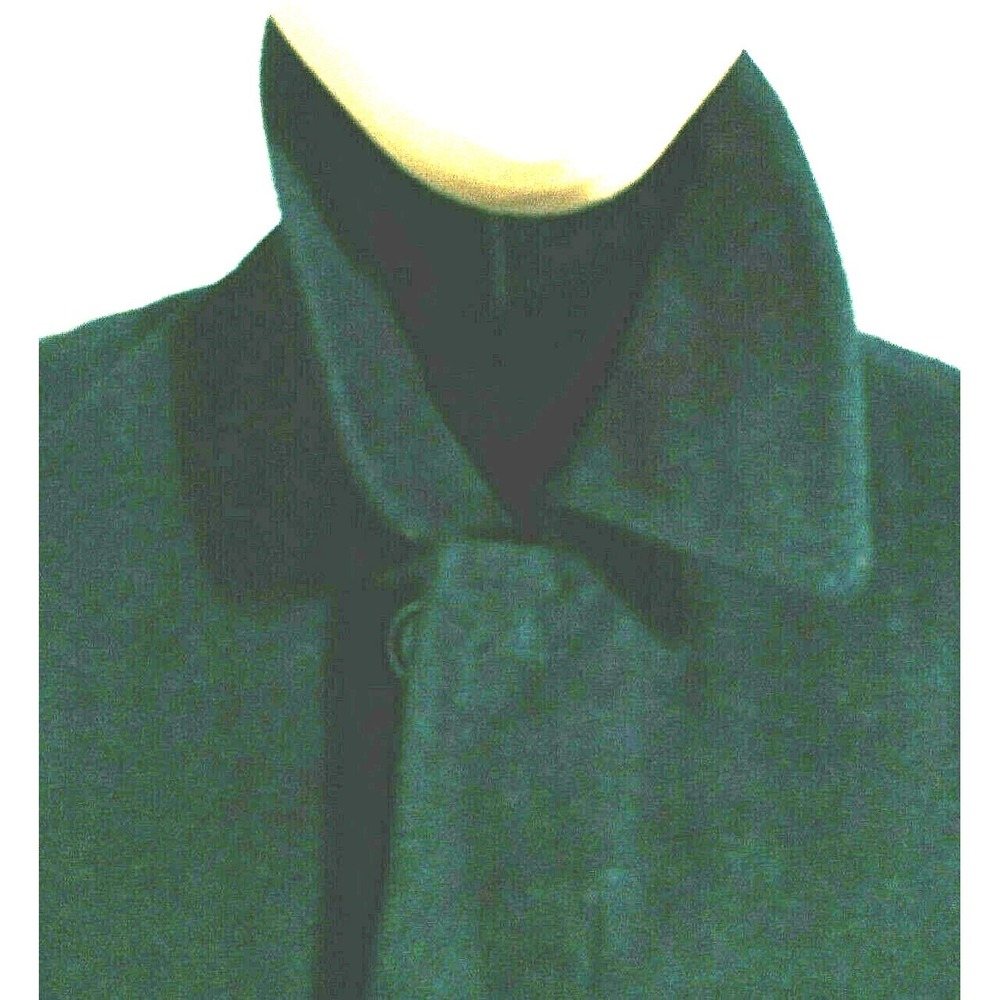 Ralph Lauren Men's Black Size 44R Jake Solid Wool Blend Winter Overcoat Peacoat - Picture 3 of 6